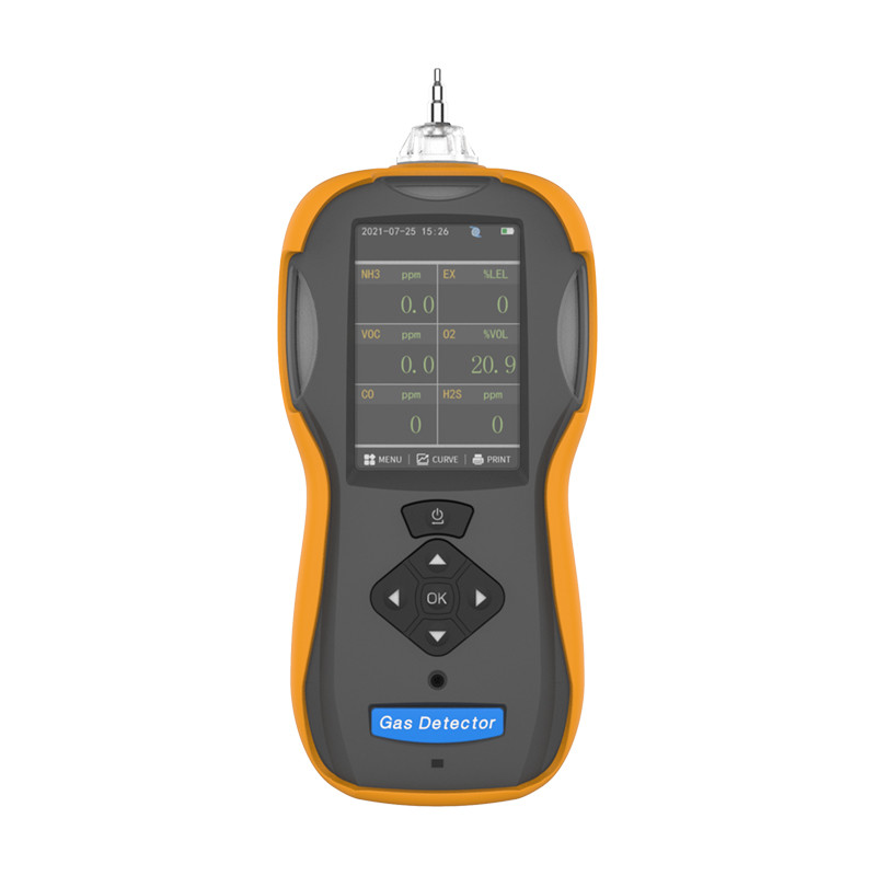 Multi Toxic Ex Gases Handheld Gas Analyzer VOCs Pump Suction Monitoring IP66