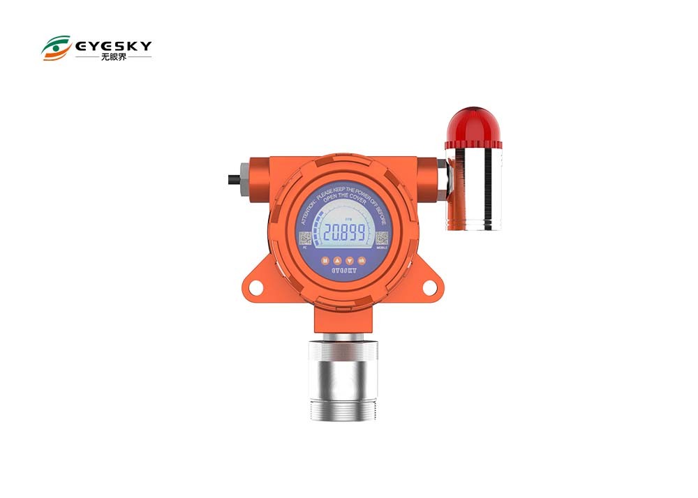 Online Wall Mounted Industrial Gas Detectors With Electrochemical Sensor